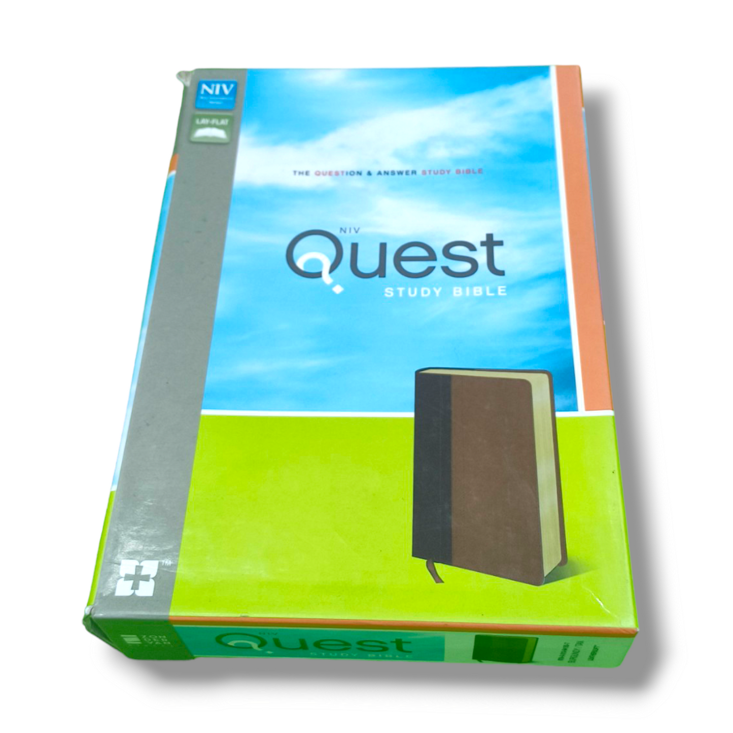 NIV Quest Study Bible | Attractive Leather Soft Cover | Personal Reference | With Related Pictures  | New Edition