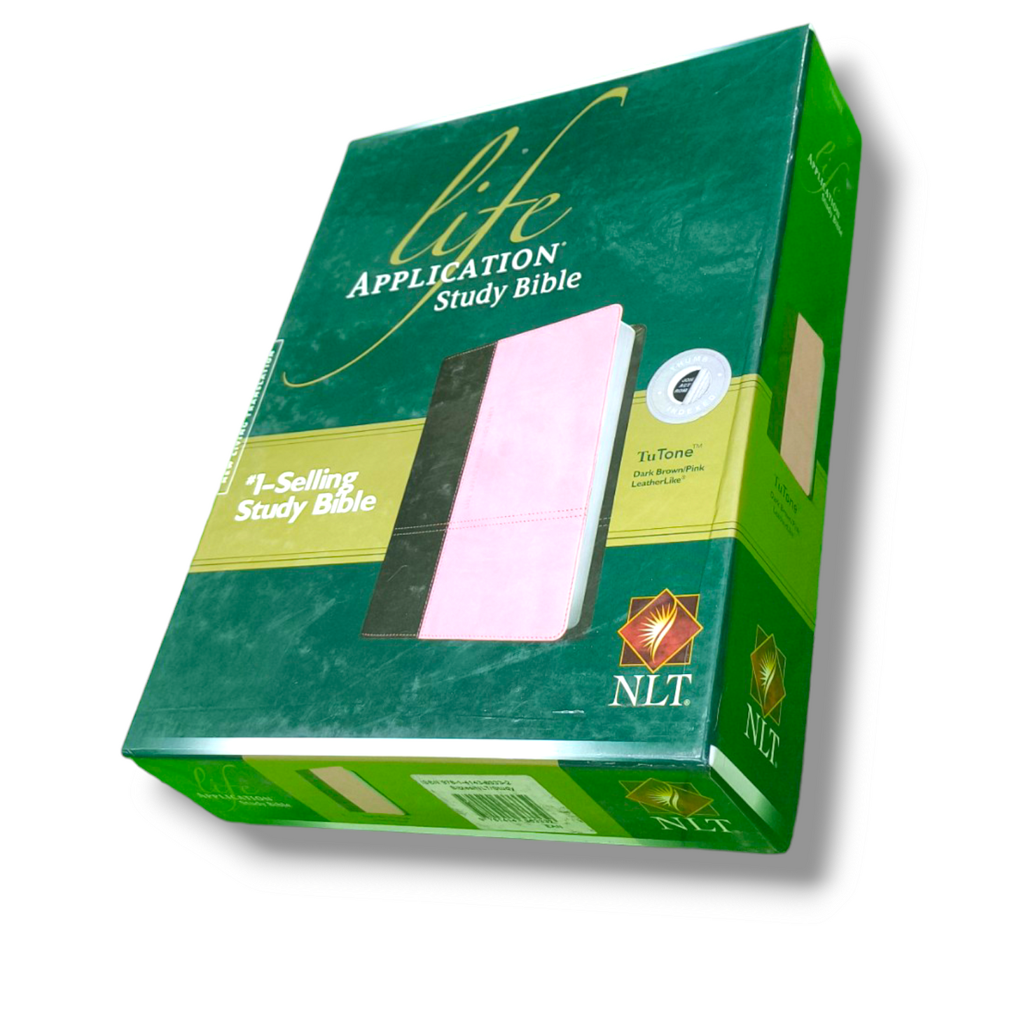 NLT Life Application Study Bible | Attractive Dark Brown/Pink Leather Edition | With Thumb Edition | New Edition