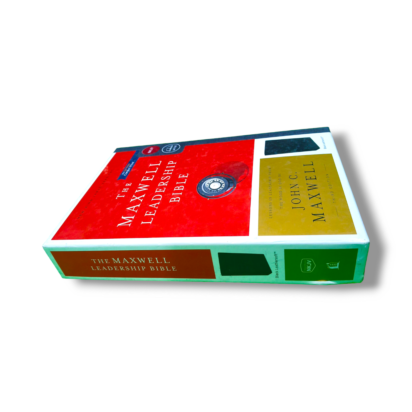 NKJV The Maxwell Leadership Bible | Black Leather Cover Edition | Personal Reference | With Related Pictures | New Edition