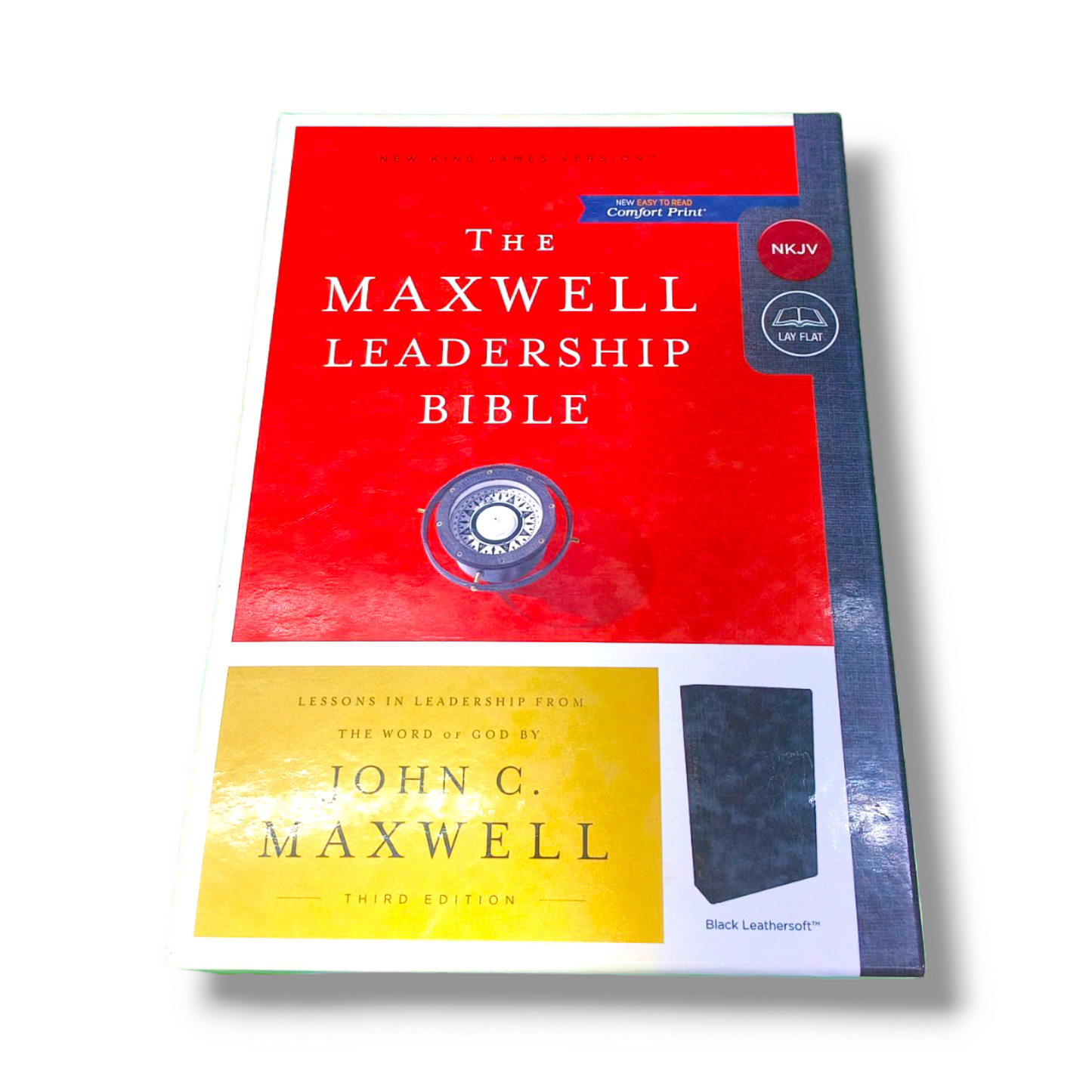 NKJV The Maxwell Leadership Bible | Black Leather Cover Edition | Personal Reference | With Related Pictures | New Edition