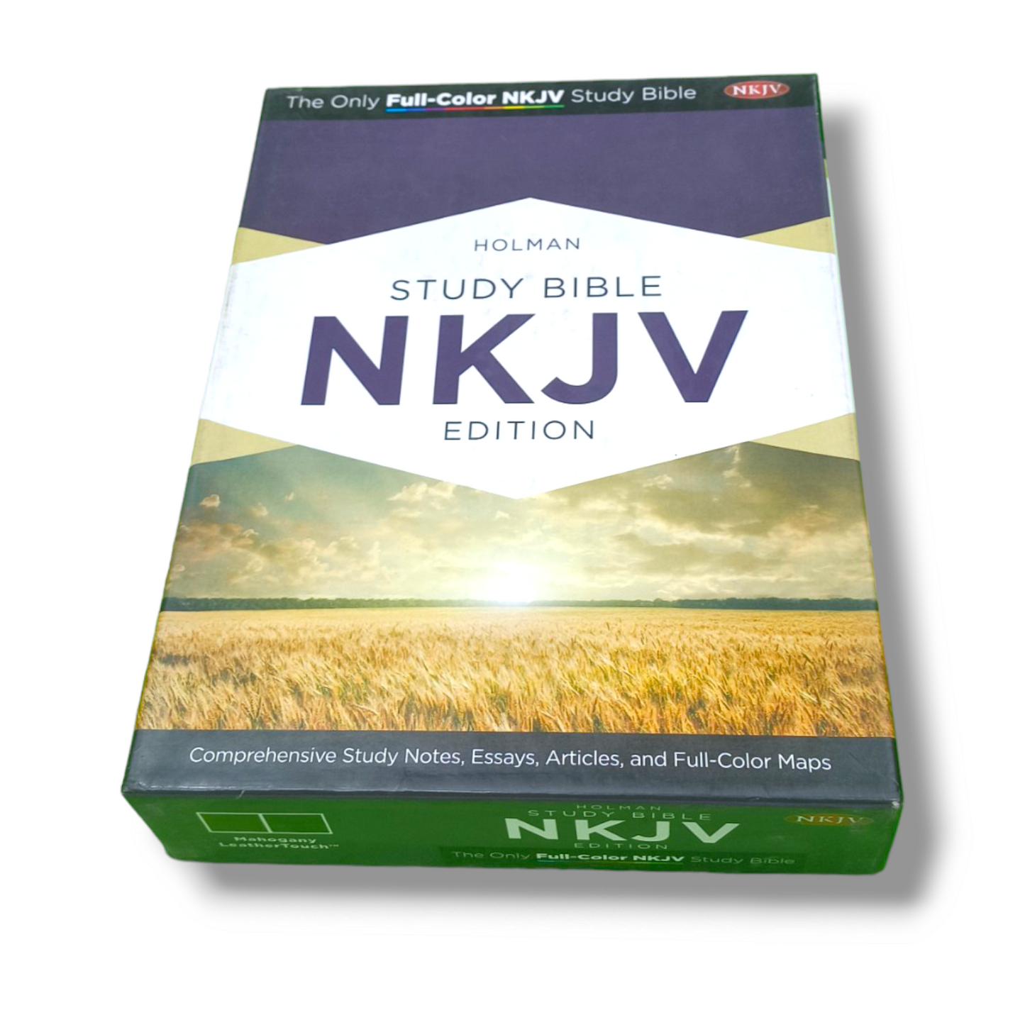 NKJV Holman Study | Mahogany Attractive Brown Leather Touch Edition | With Thumb Index | New Edition