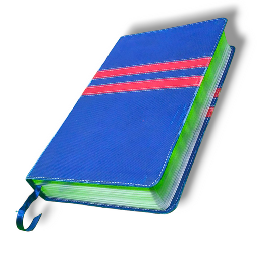 NIV College Devotional Bible | Attractive Design  Navy / Red, Italian Duo-Tone | Study Bible | New Edition