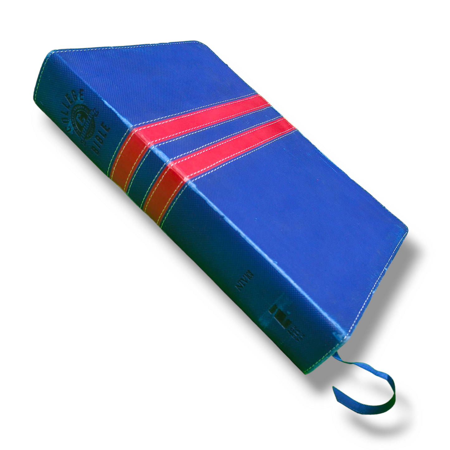 NIV College Devotional Bible | Attractive Design Navy / Red, Italian Duo-Tone | Study Bible | New Edition