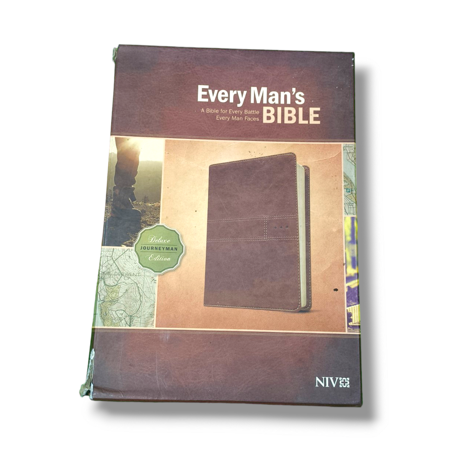 NIV Every Man's Bible | Deluxe Journeyman Edition Leather Brown | Study Bible | New Edition