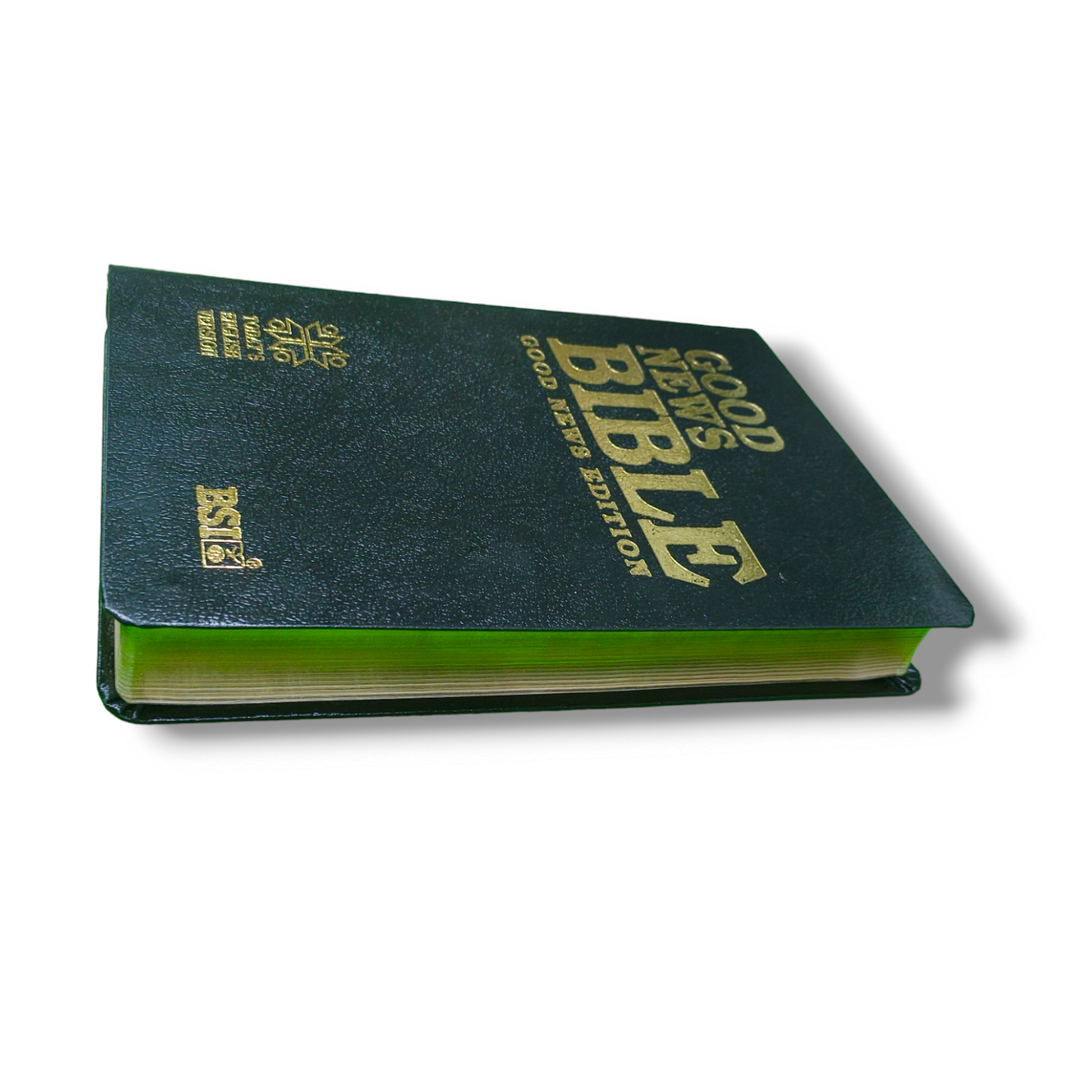 Good New Gilt Yapp | Golden Edge | With Picture | Black Leather Cover | Medium Size | New Edition