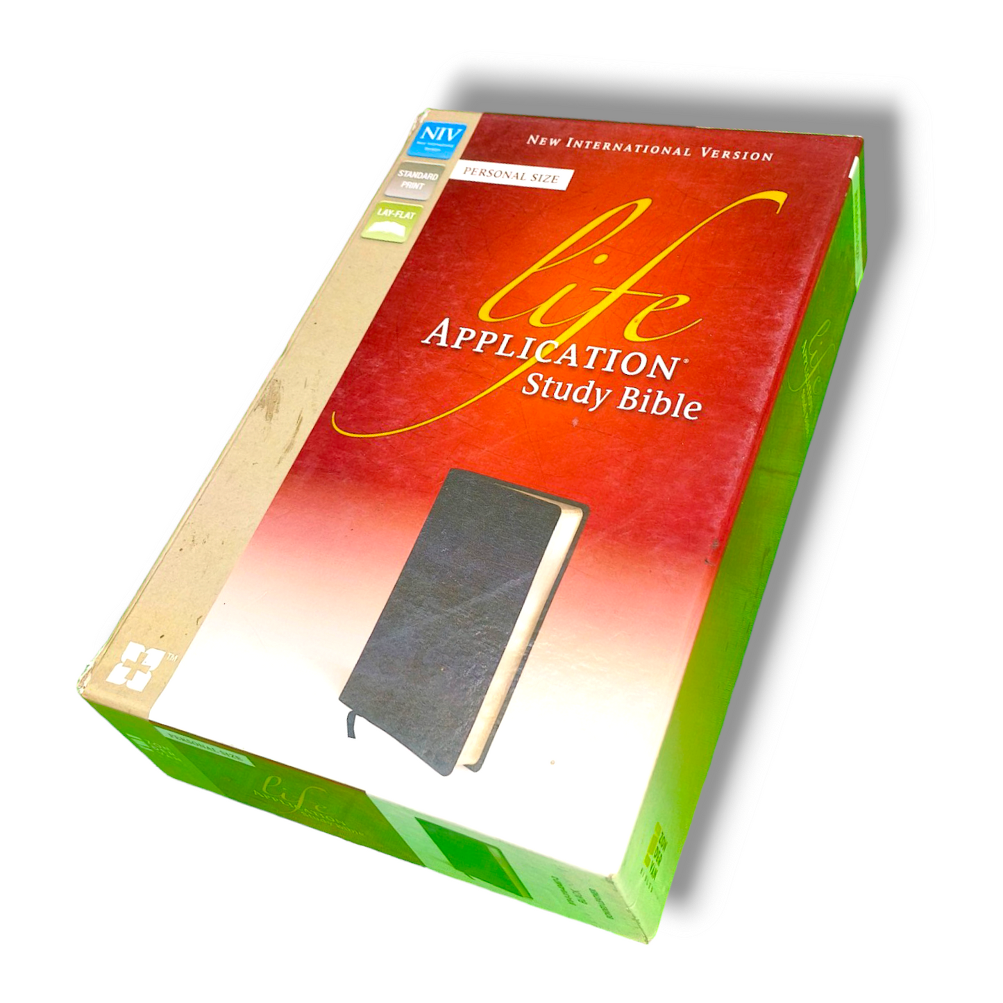 NIV Personal Size Life Application Study Bible | Leather Attractive Black Edition | Study Bible | New Edition