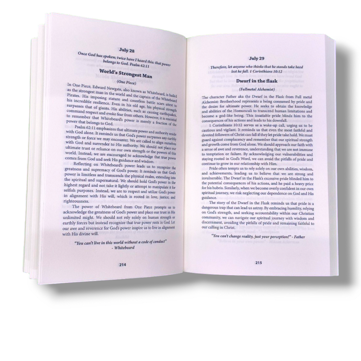 Anime Parables 366 Daily Devotions | Gospel Book | Paper Bound Book | New Edition