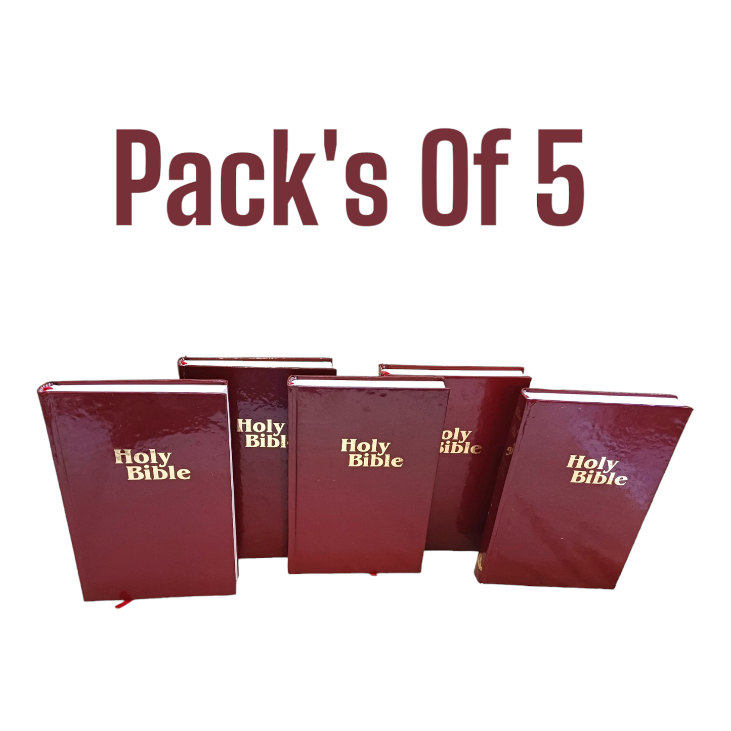NKJV Holy Bible | Dictionary Concordance Bible | Pack Of Five ( 5 ) Hard Bound Edition | In Red Color Bound | New Edition