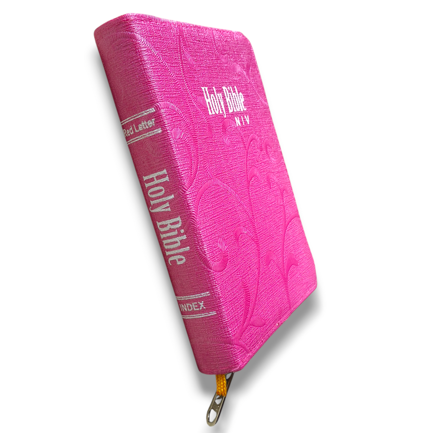 NIV Compact Edition Bible | Thumb Index Bible | With Light Pink Attractive Design Bound | New Edition Bible Duo-Tone