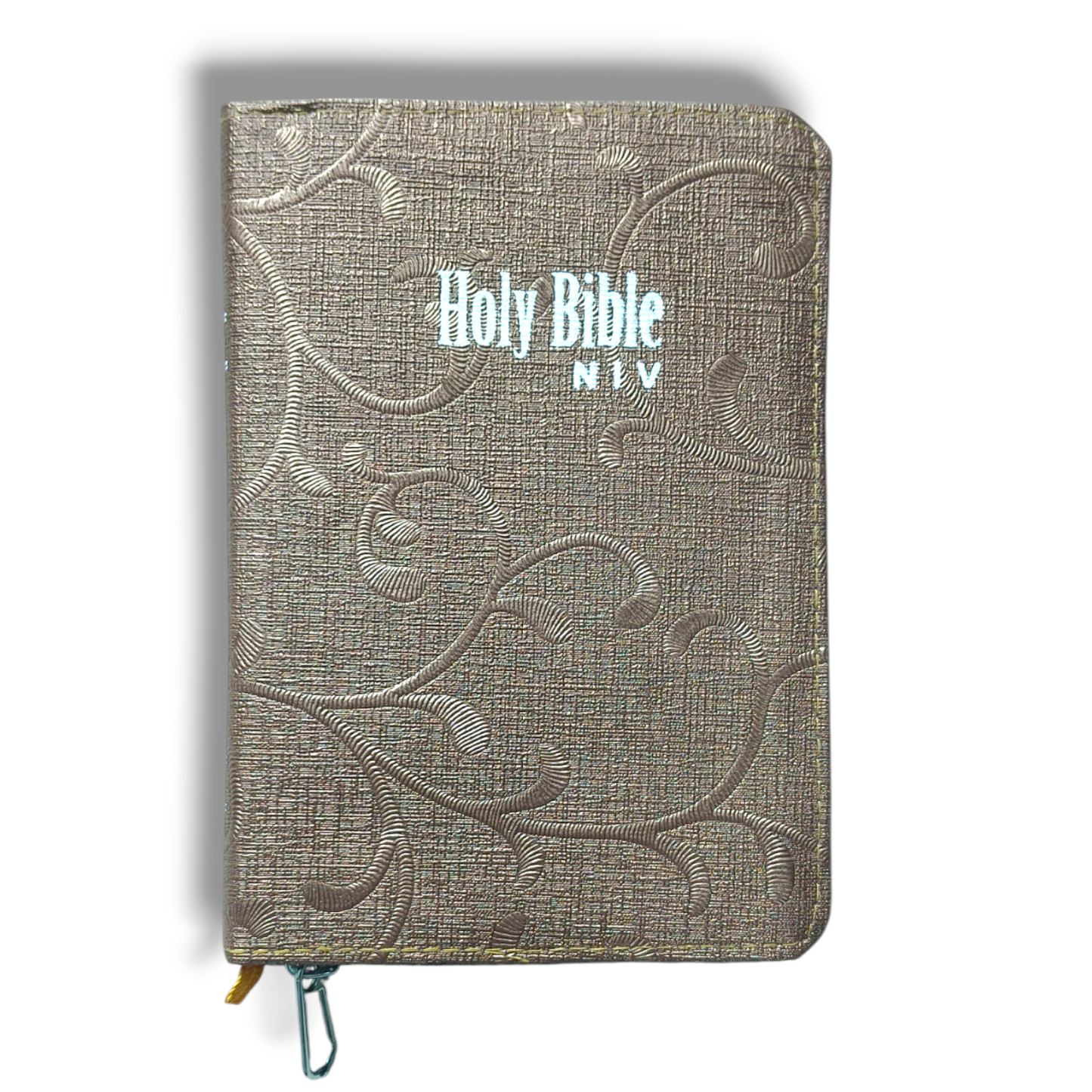 NIV Compact Edition Bible | Thumb Index Bible | With Light Brown & Red Attractive Design Bound | New Edition Bible Duo-Tone | D d3