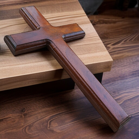 Primum Wooden Cross | Made by ( Cedar wooden ) | with Pure Polished | For Home Decor | Best Gift To Friend's