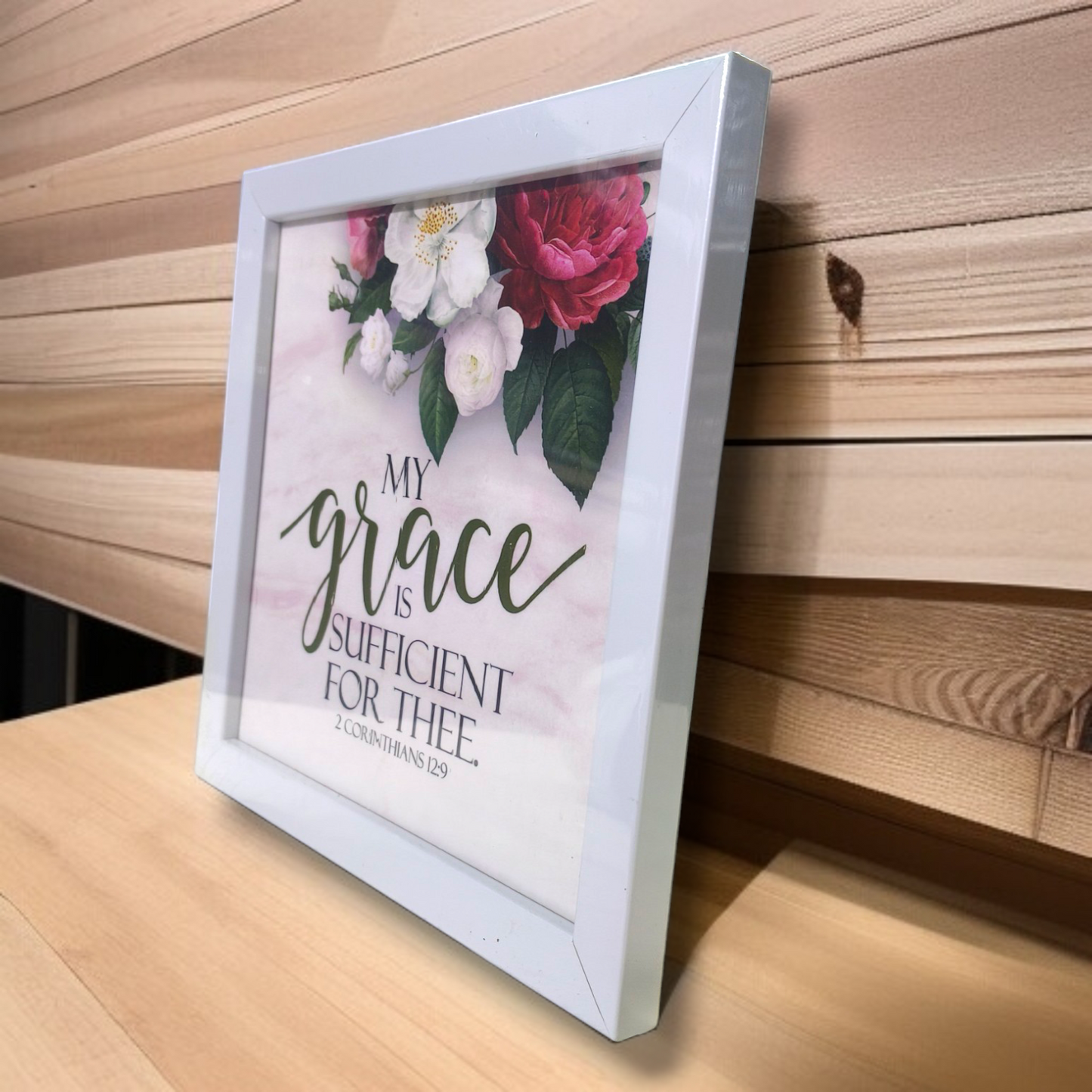 High Quality |Best Gift For Home Decor | Size : 8 inch By 8 inch |D12| Premium Hindi Bible Verses Photo Frame |Hanging Frame |