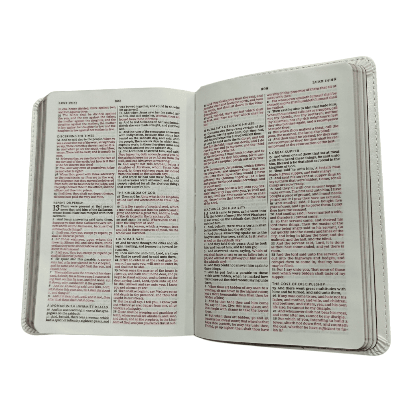 KJV Bride's Wedding Day Bible, White, Gift Box - King James Version Wedding Keepsake with Presentation Pages - 9780785225836