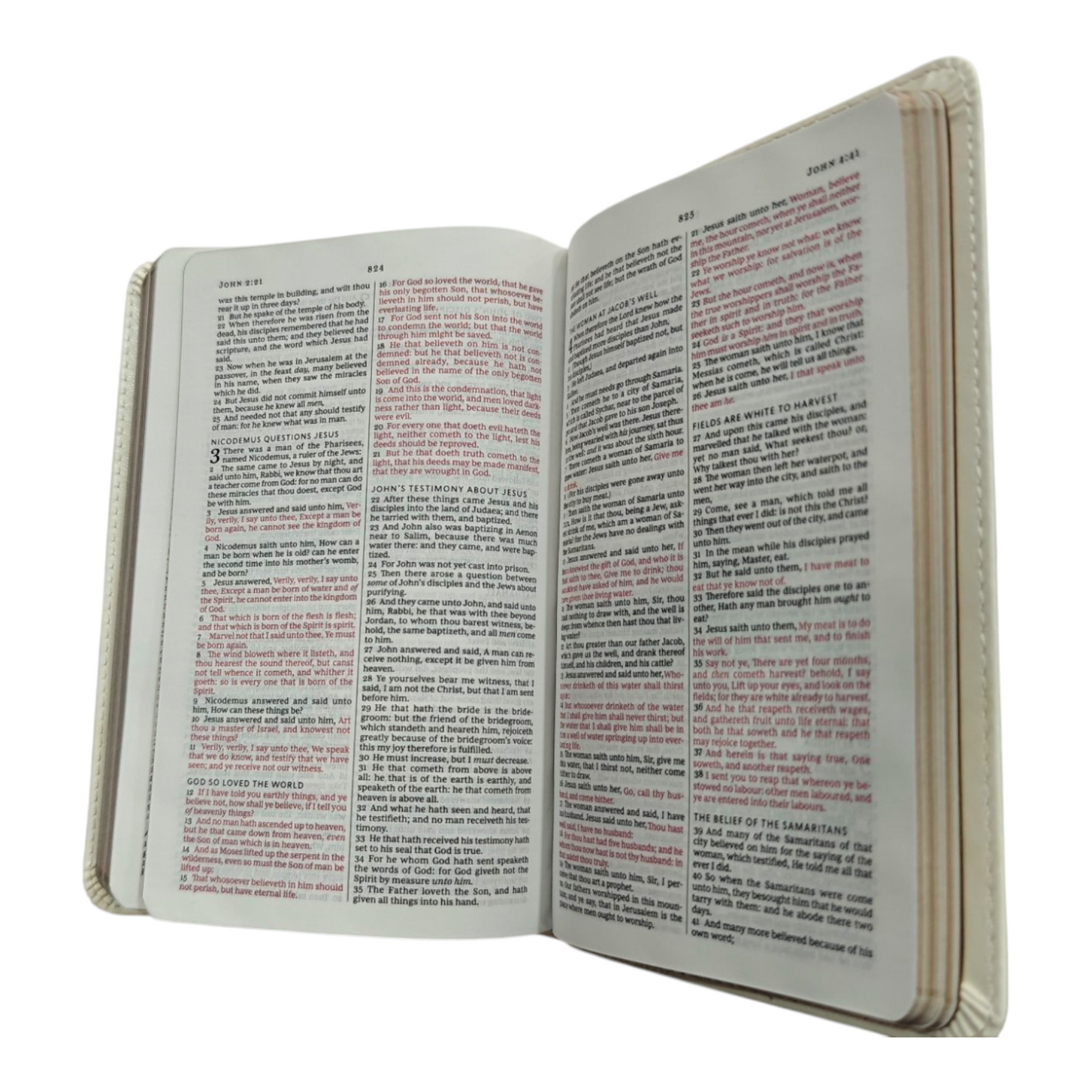 KJV Bride Bible: God Word For Your Wedding Day - White Leathersoft