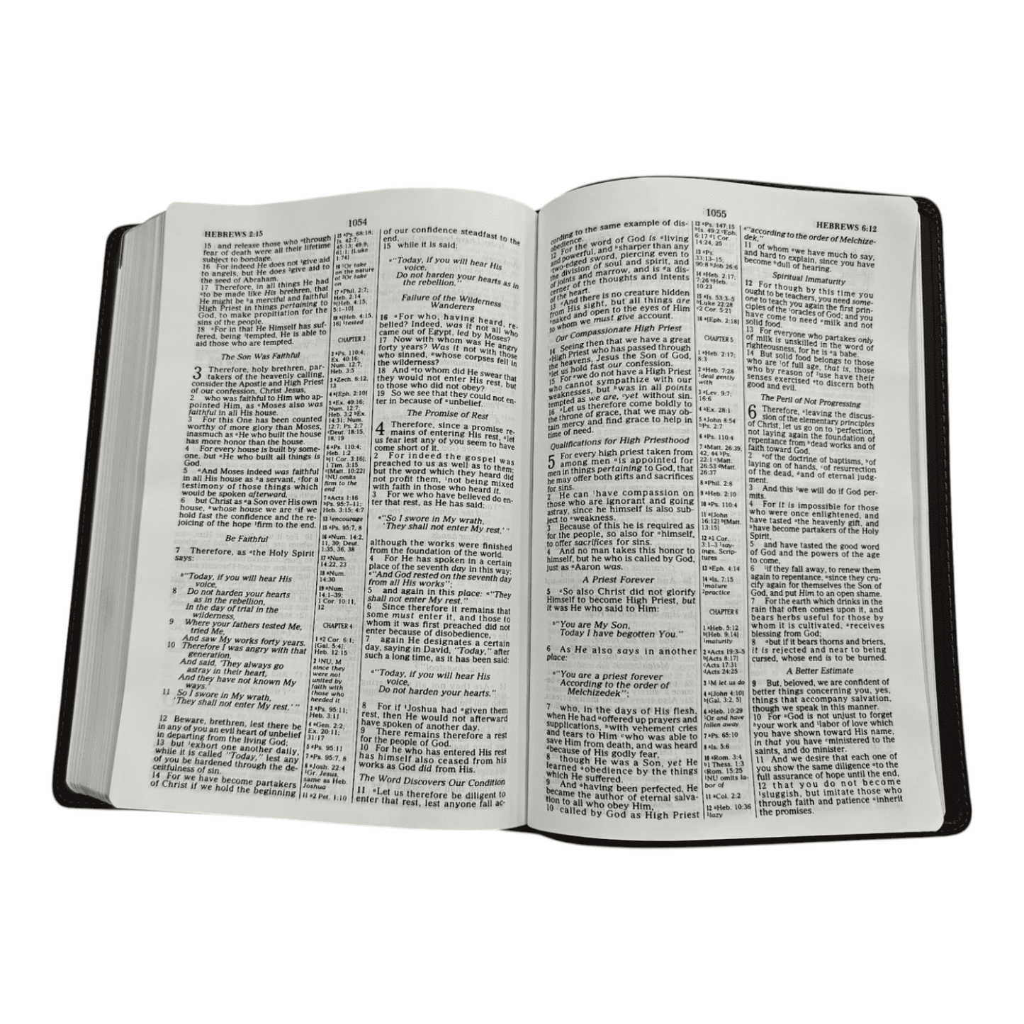 NKJV Large Print Ultrathin Reference Bible, Leathersoft, Brown, Comfort Print® - Easy-to-Read, Easy-to-Carry - 9781535905268