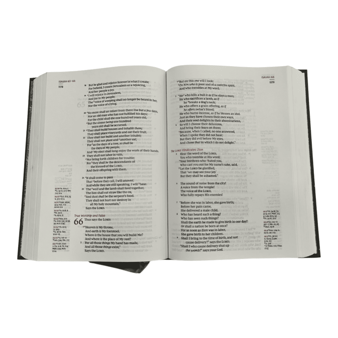 NKJV Single-Column Compact Reference Bible, Leathersoft, Brown, Comfort Print - 9780785218166