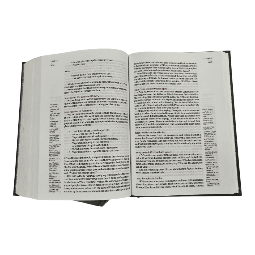 NKJV Single-Column Compact Reference Bible, Leathersoft, Brown, Comfort Print - 9780785218166