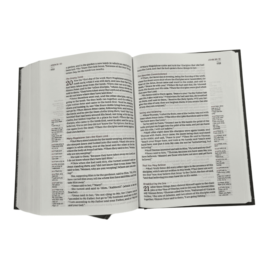 NKJV Single-Column Compact Reference Bible, Leathersoft, Brown, Comfort Print - 9780785218166