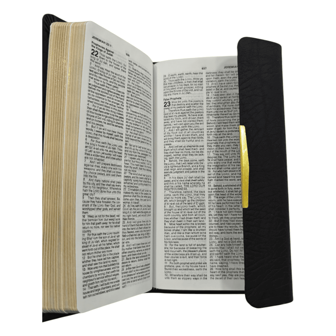 KJV Checkbook Bible, Black Leatherflex, King James Version - Compact Gospel Edition for Evangelism -