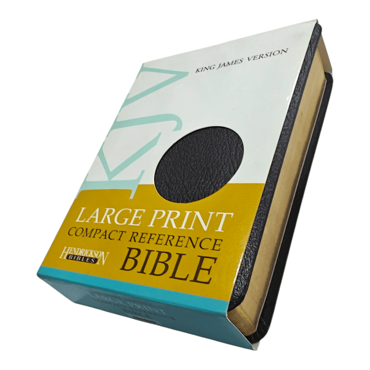 KJV Large Print Compact Reference Bible, Leathersoft, Burgundy - Easy-to-Read King James Version with Center-Column References - 9781598565591