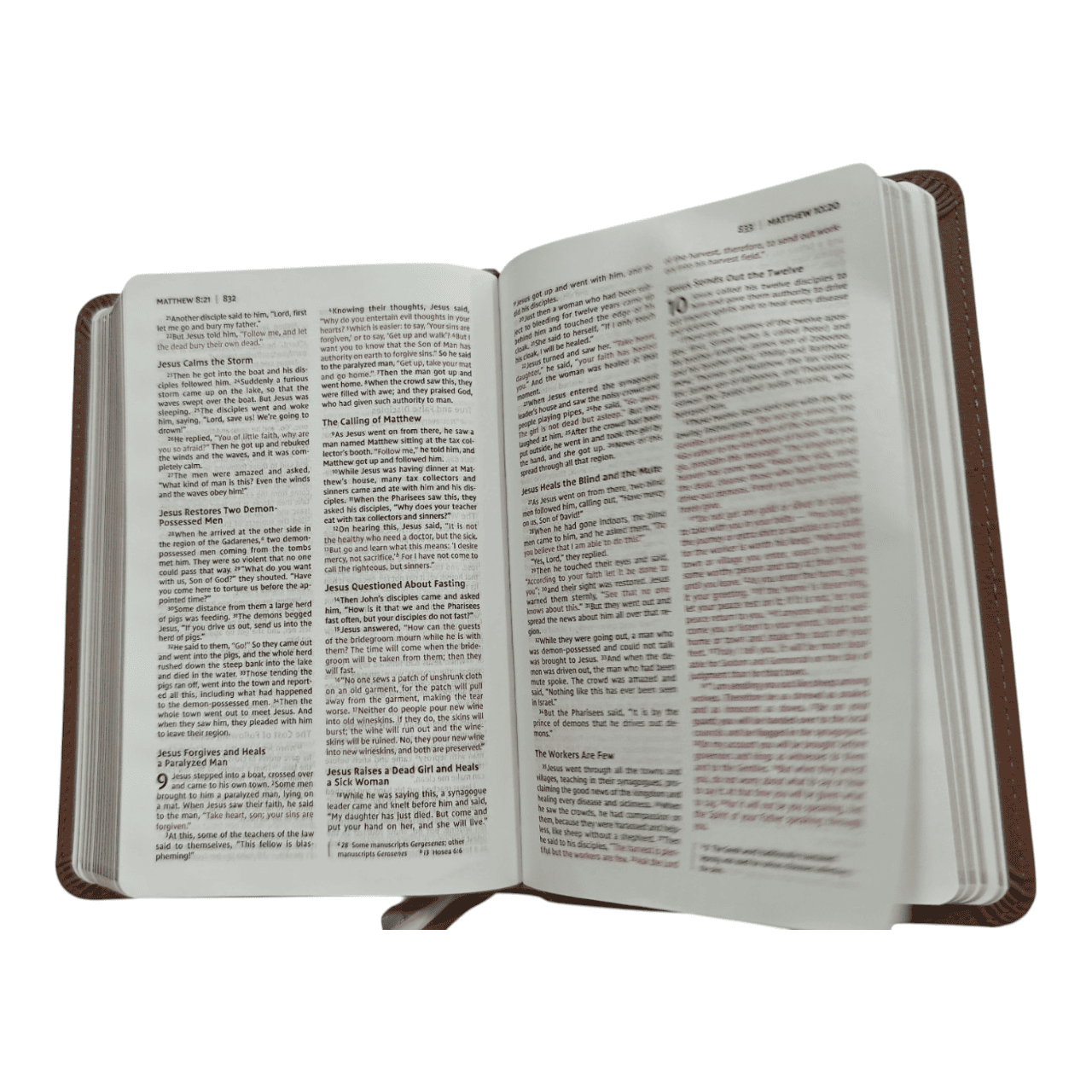 NIV Thinline Bible, Compact, Leathersoft, Pink, Red Letter Edition: Large Print, Easy-to-Carry, Ribbon Marker, Gift Box