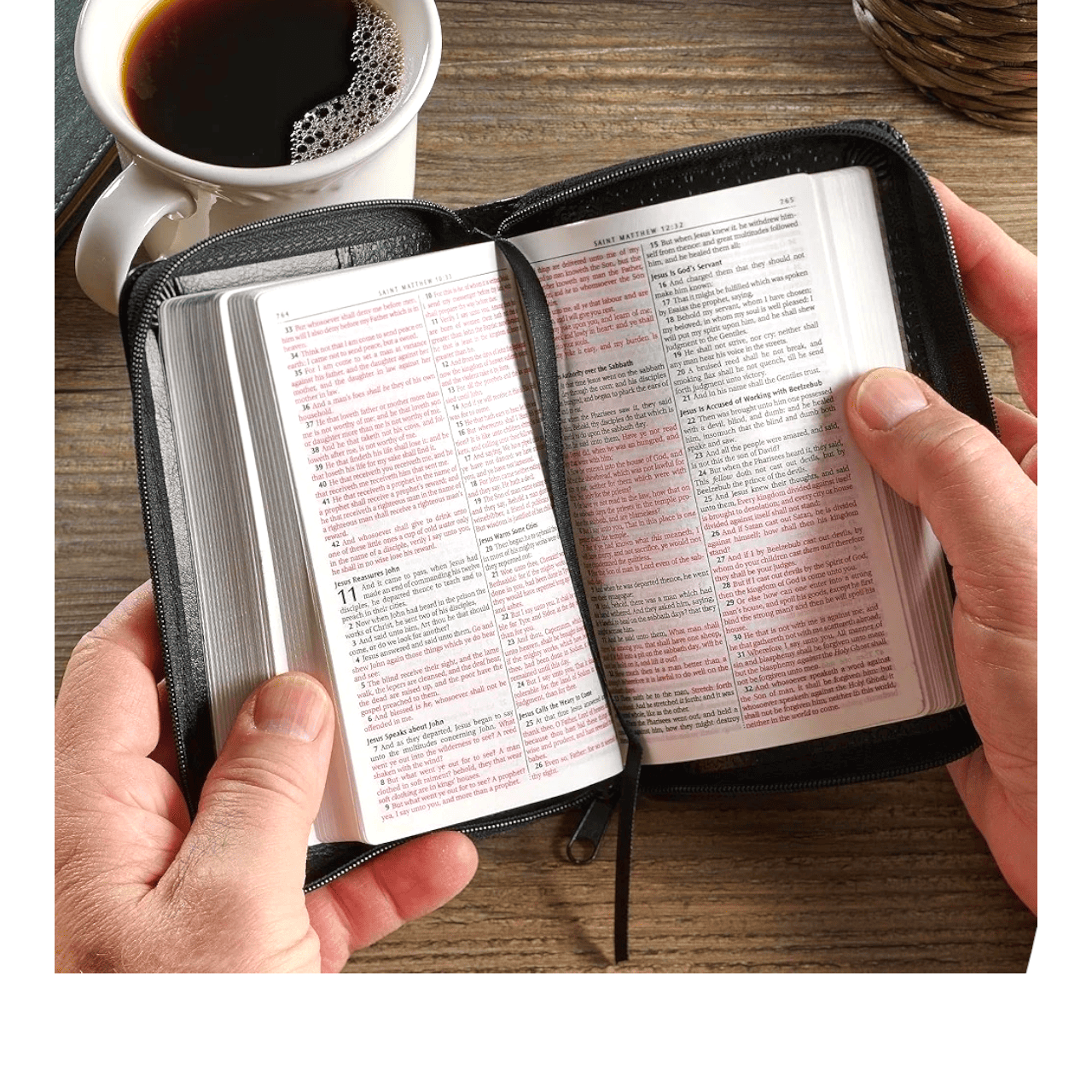 KJV Pocket Bible, Compact Size, Black Flexible Cover - Ultra-Portable King James Version for Travel - 9781432100025