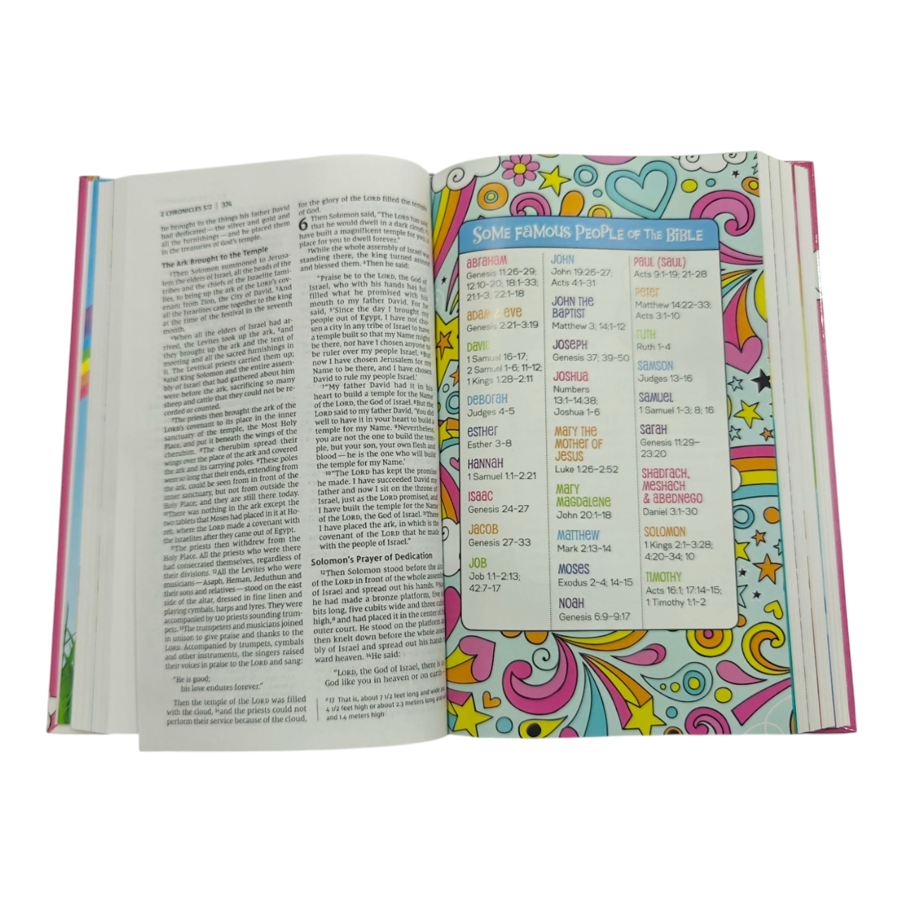 NIV, God's Rainbow Holy Bible, Hardcover, Comfort Print, Vibrant Glitter & Foil Kids Bible (Zonderkidz)