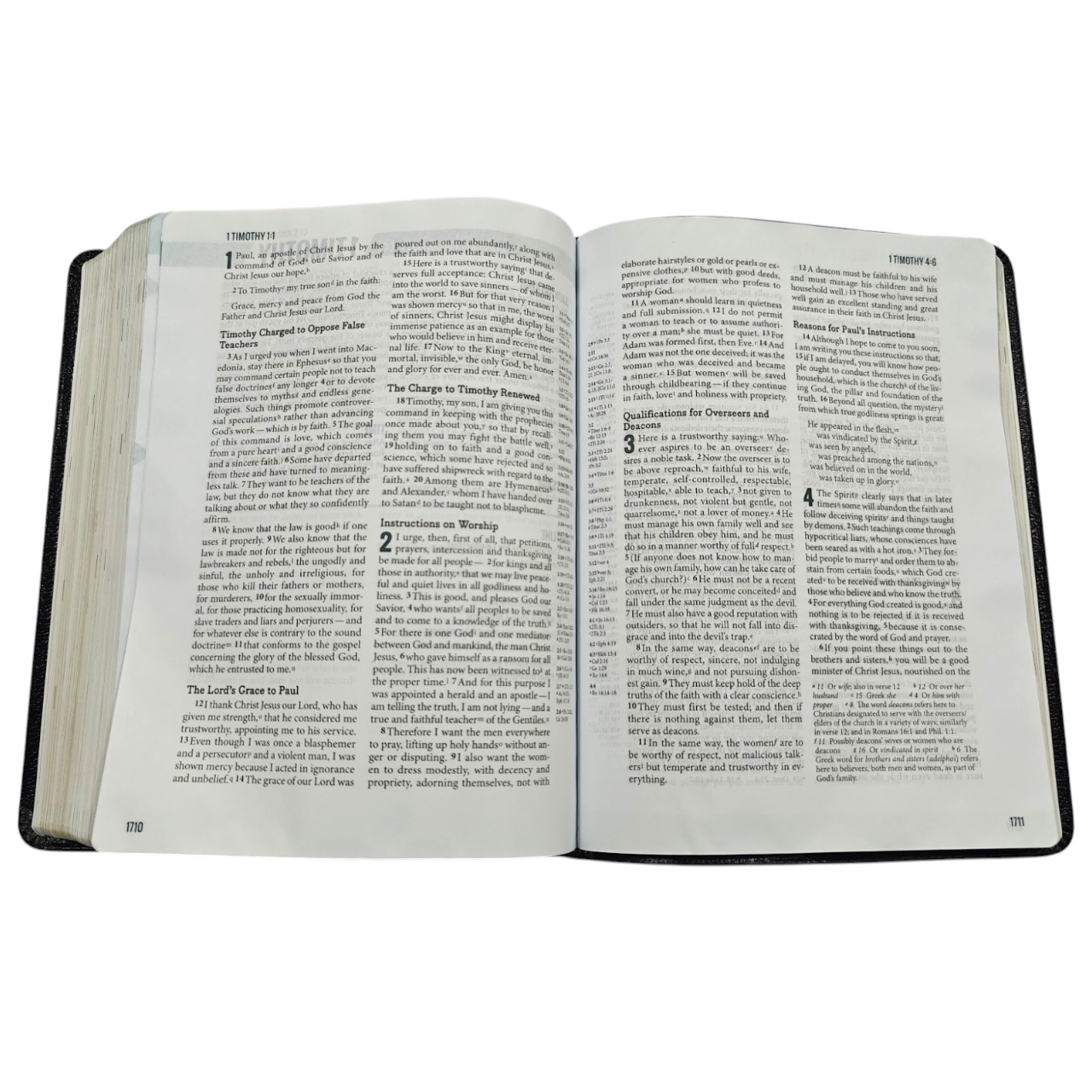NIV Ministry Essentials Bible - Genuine Leather, Black: A Comprehensive Bible for Everyone in Leadership