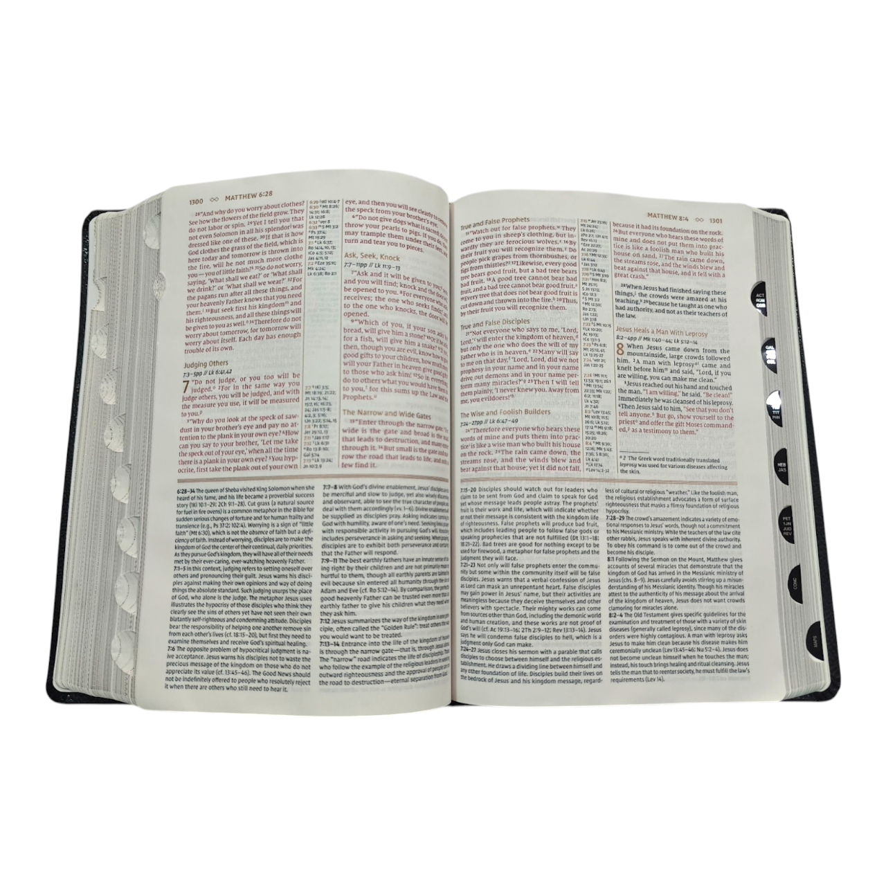 NIV Grace & Truth Study Bible, Thumb Index, Comfort Print, Red Letter Edition