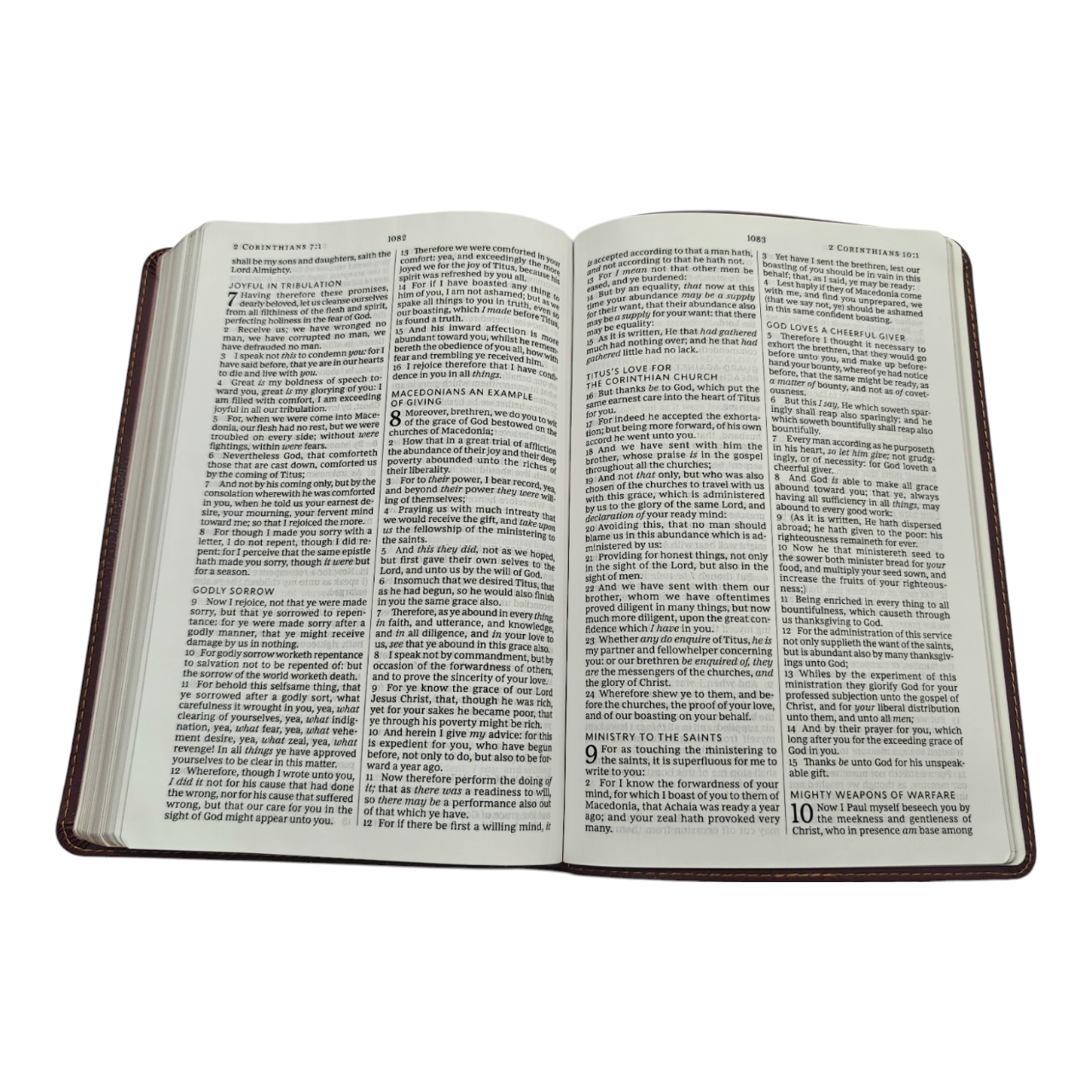 "KJV Large Print Thinline Bible in Burgundy – elegant bonded leather cover with easy-read text. Perfect for gifts or daily use. ISBN: 9780718098131."