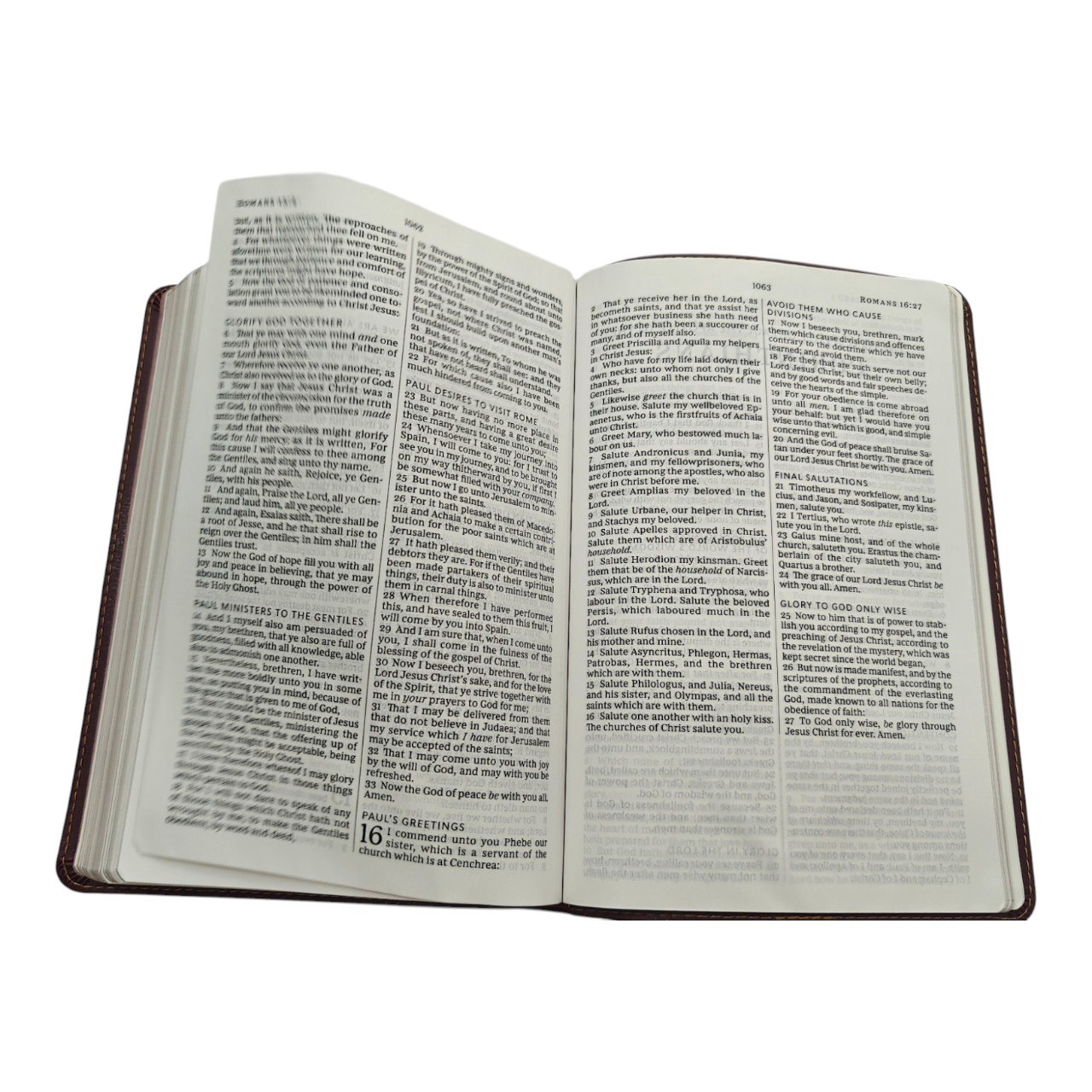 "KJV Large Print Thinline Bible in Burgundy – elegant bonded leather cover with easy-read text. Perfect for gifts or daily use. ISBN: 9780718098131."
