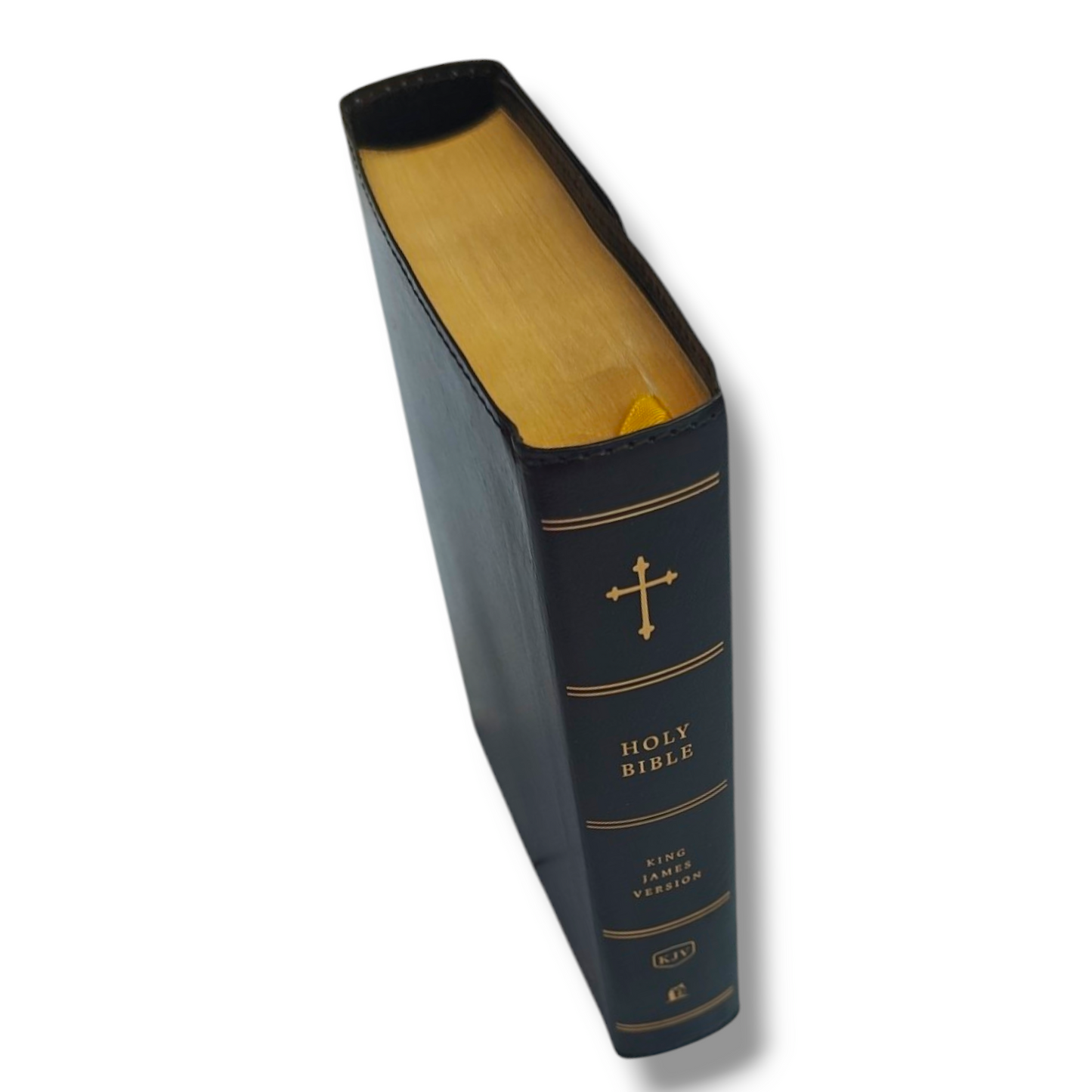 KJV Compact Reference Bible, Comfort Print – Black Leatherflex with Snap Closure (Thomas Nelson)