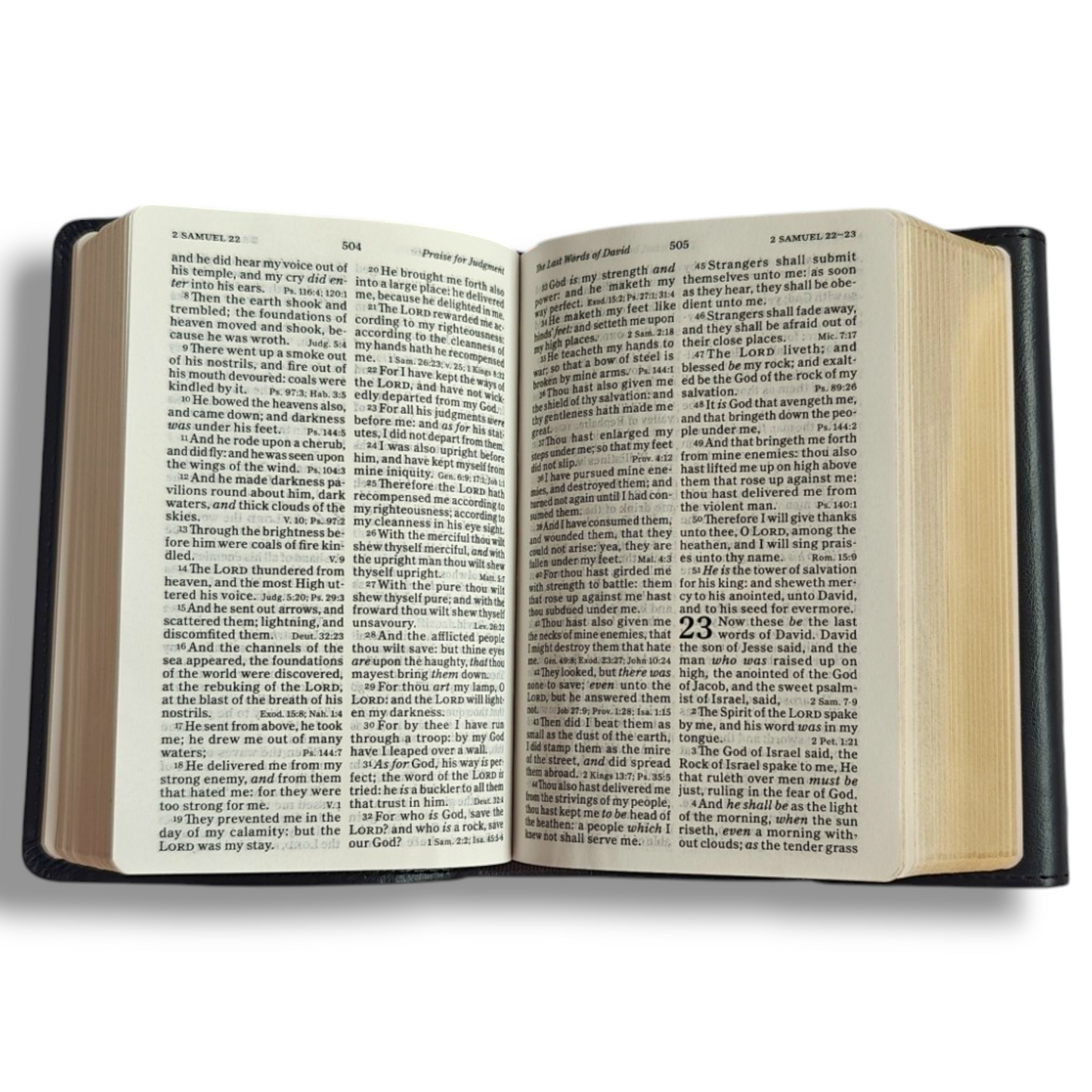 Holman KJV Large Print Compact Reference Bible – Black LeatherTouch with Magnetic Flap