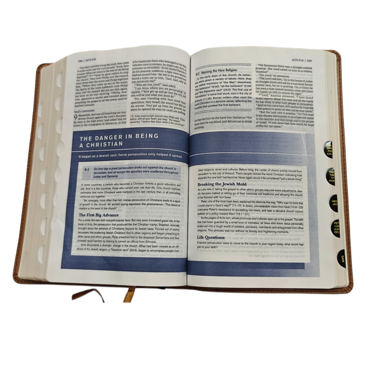 NIV, Student Bible, Personal Size, Leathersoft, Navy, Thumb Indexed, Comfort Print