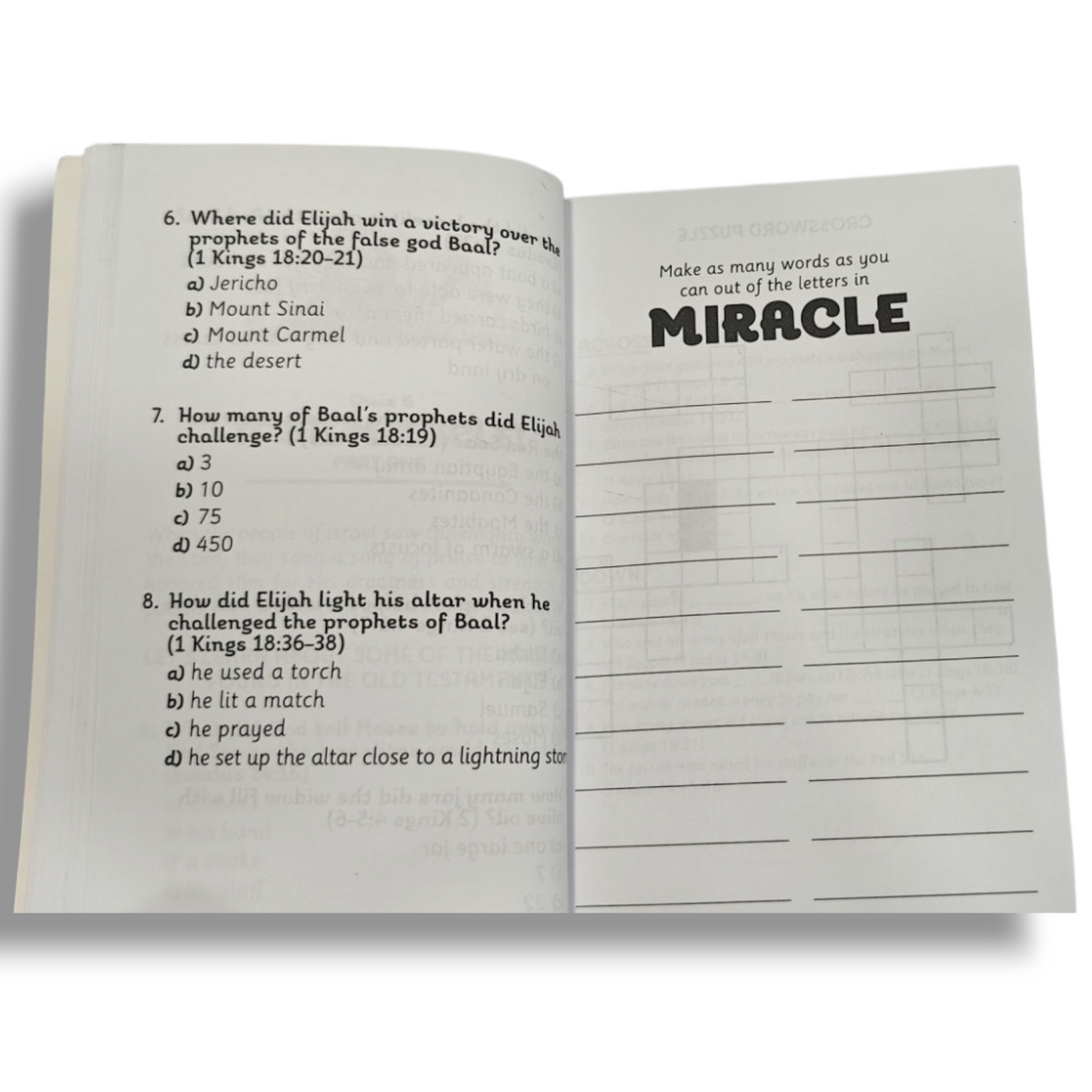 Our Daily Bread for Kids Bible Quizzes & Games by Crystal Bowman & Teri McKinley | 20 Quizzes and 60 Games | ISBN 9781627076708