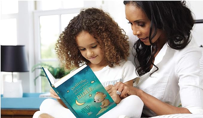 ICB, Bedtime Devotions With Jesus Bible | International Children's Bible | With Picture's | Hard Bound Cover | New Edition