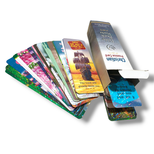 TCG Promise Card | Book Mark | 3D Effect | 100 Different Card | Hindi & English In On Box | 2026 Promise Verses | One Side Promise & Back 2026 Calendar
