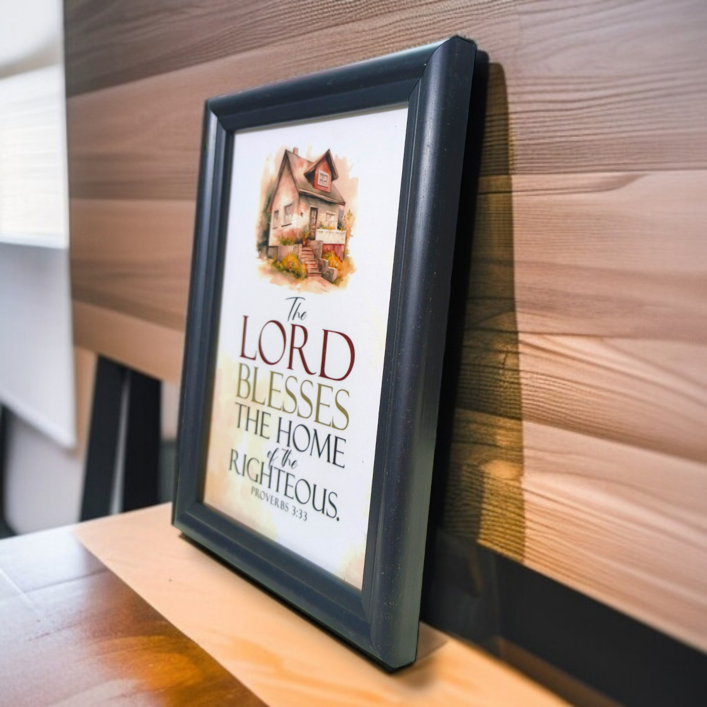 High Quality| Best Gift For Home Decor | Size : 7 inch By 5 inch | D15 |Hanging Frame | Premium Hindi Bible Verses Photo Frame