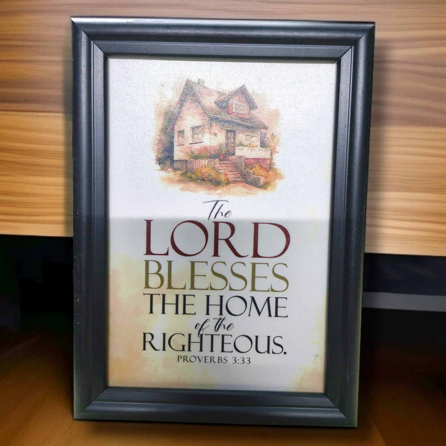 High Quality| Best Gift For Home Decor | Size : 7 inch By 5 inch | D15 |Hanging Frame | Premium Hindi Bible Verses Photo Frame