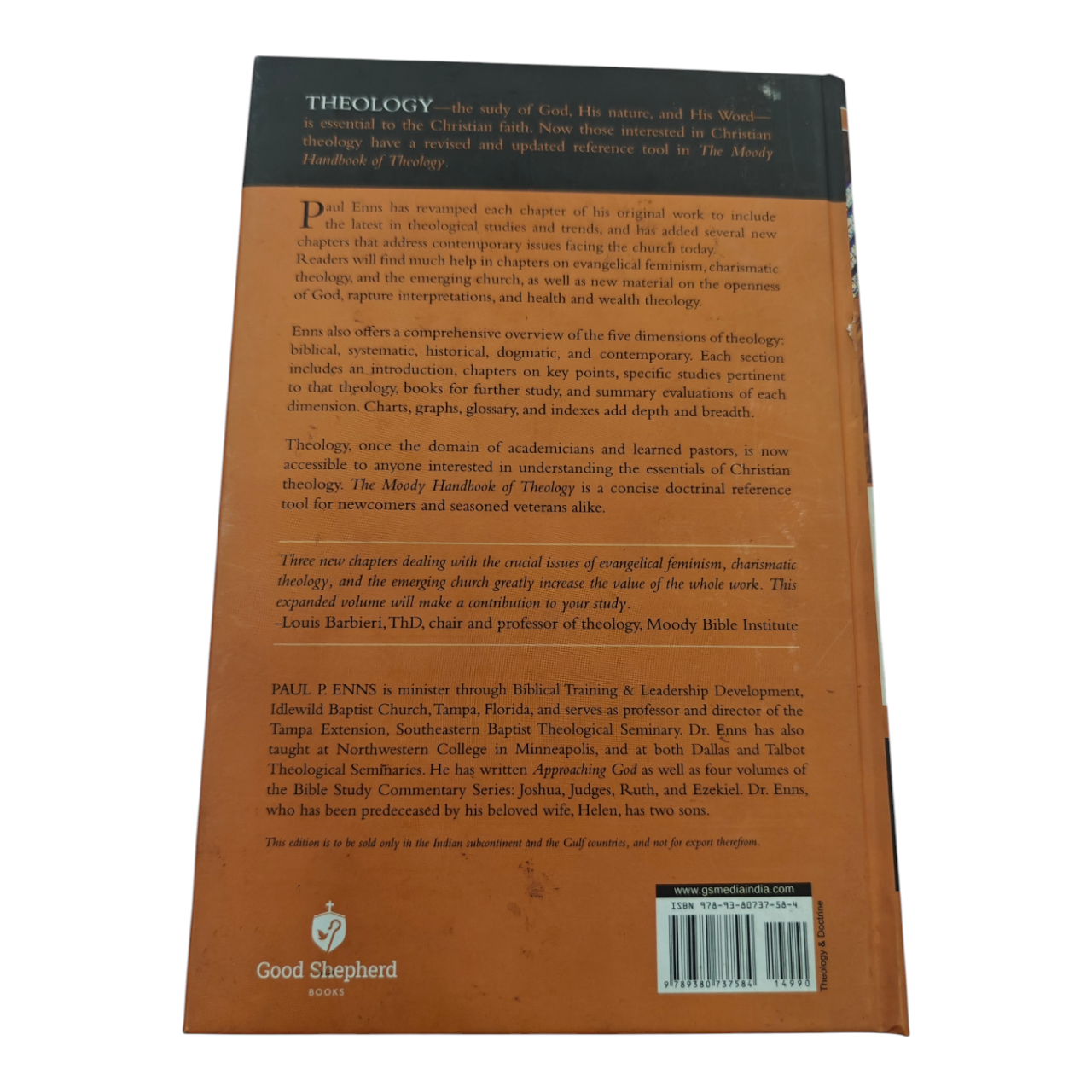 The Moody Handbook of Theology – by Dr. Paul Enns | Systematic Theology Reference, Easy-to-Understand Doctrinal Guide for Pastors & Students | Hardcover, 600+ Pages | ISBN 9789380737584