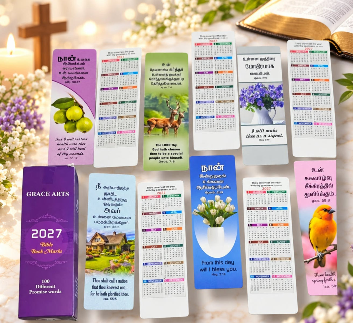 Carry a Little Hope – 2027 Tamil & English Promise Bookmarks