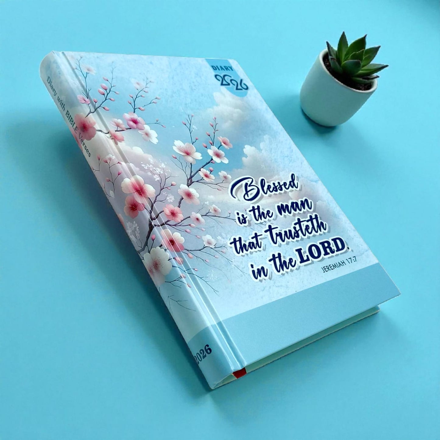 2026 Daily Bible Verse Diary (4-Pack Combo) – English Christian Planner & Journal with Daily Scripture – Beautifully Designed Inspirational New Year Gift Set