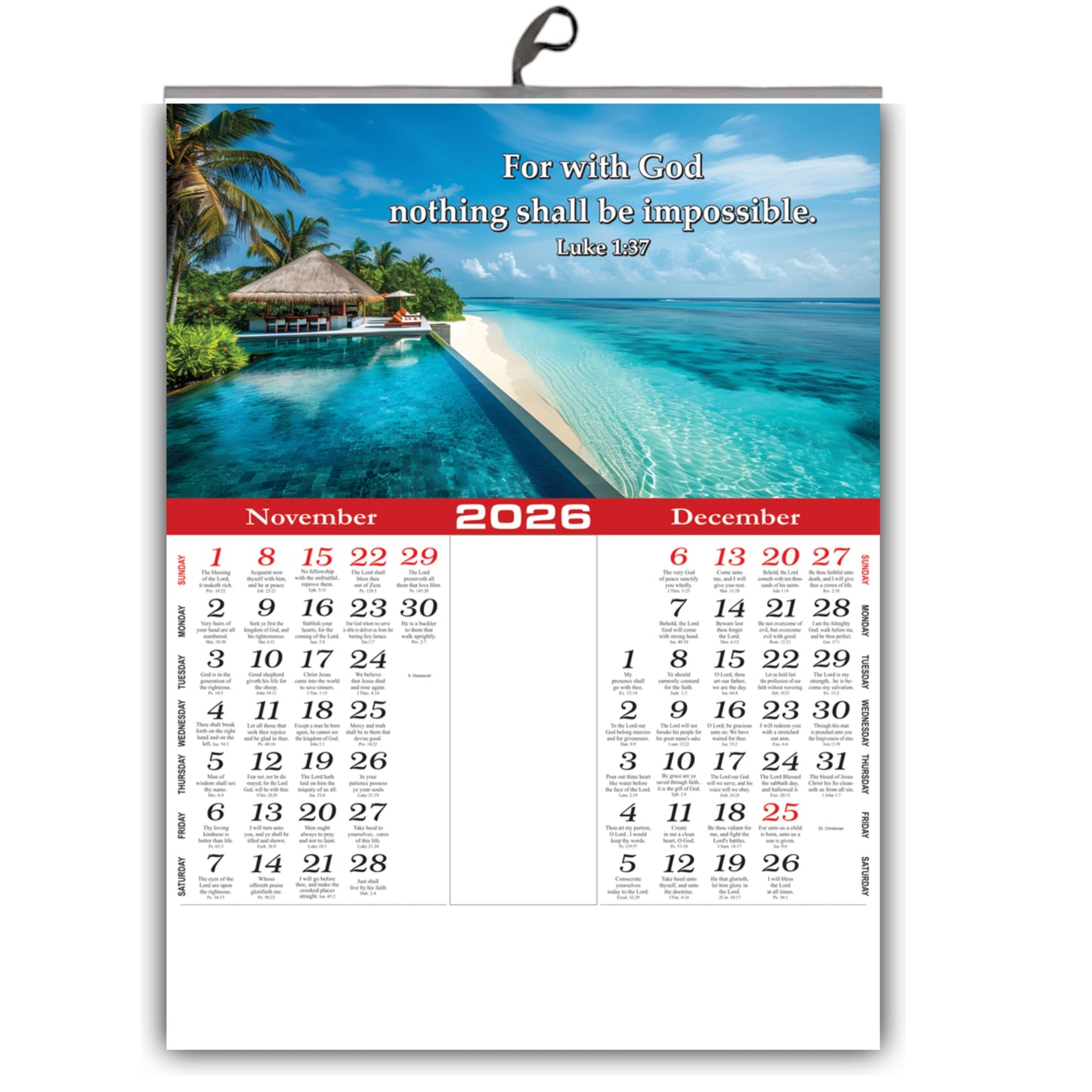 2026 "A Year of Wonder" Wall Calendar | Cute Baby, Flowers & Birds with Heartwarming Quotes 15x20 Inch Premium Glossy Wall Calendar