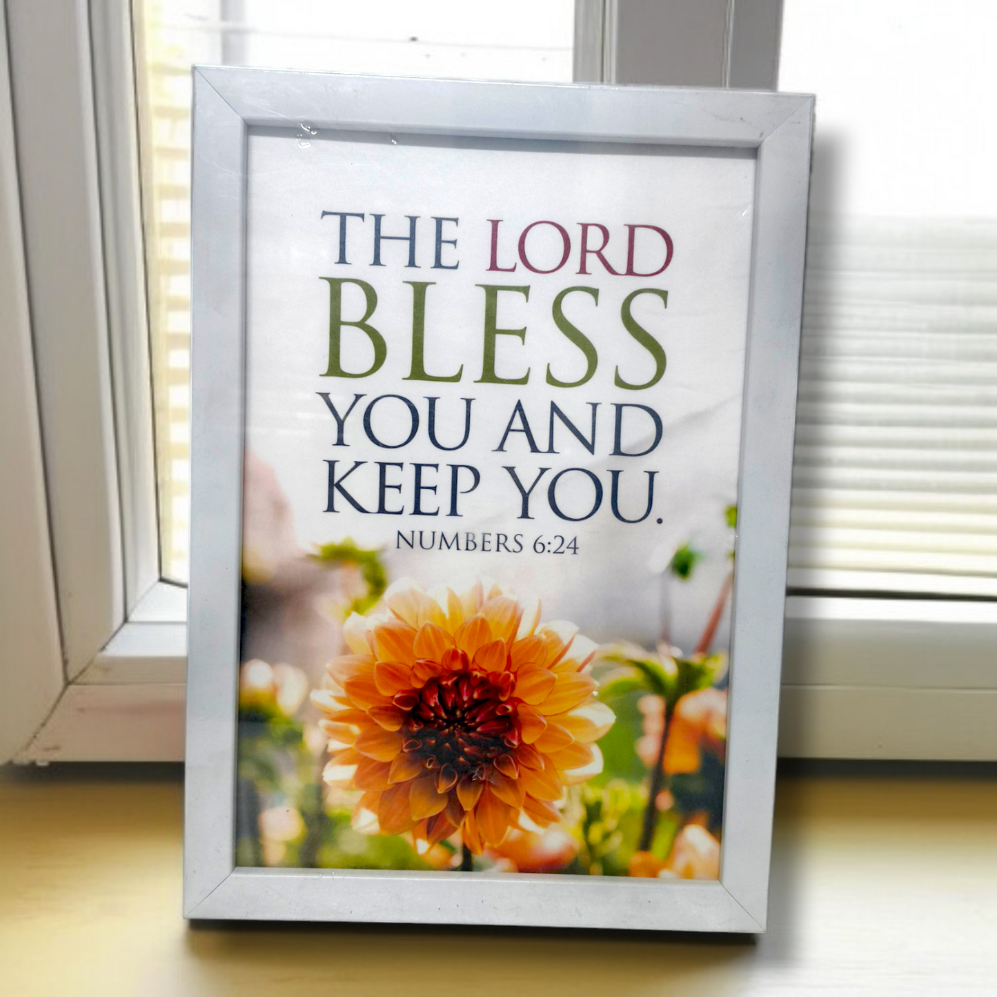 Photo Frame | High Quality | Best Gift For Home Decor | 11 inch × 8 inch | Numbers 6:24