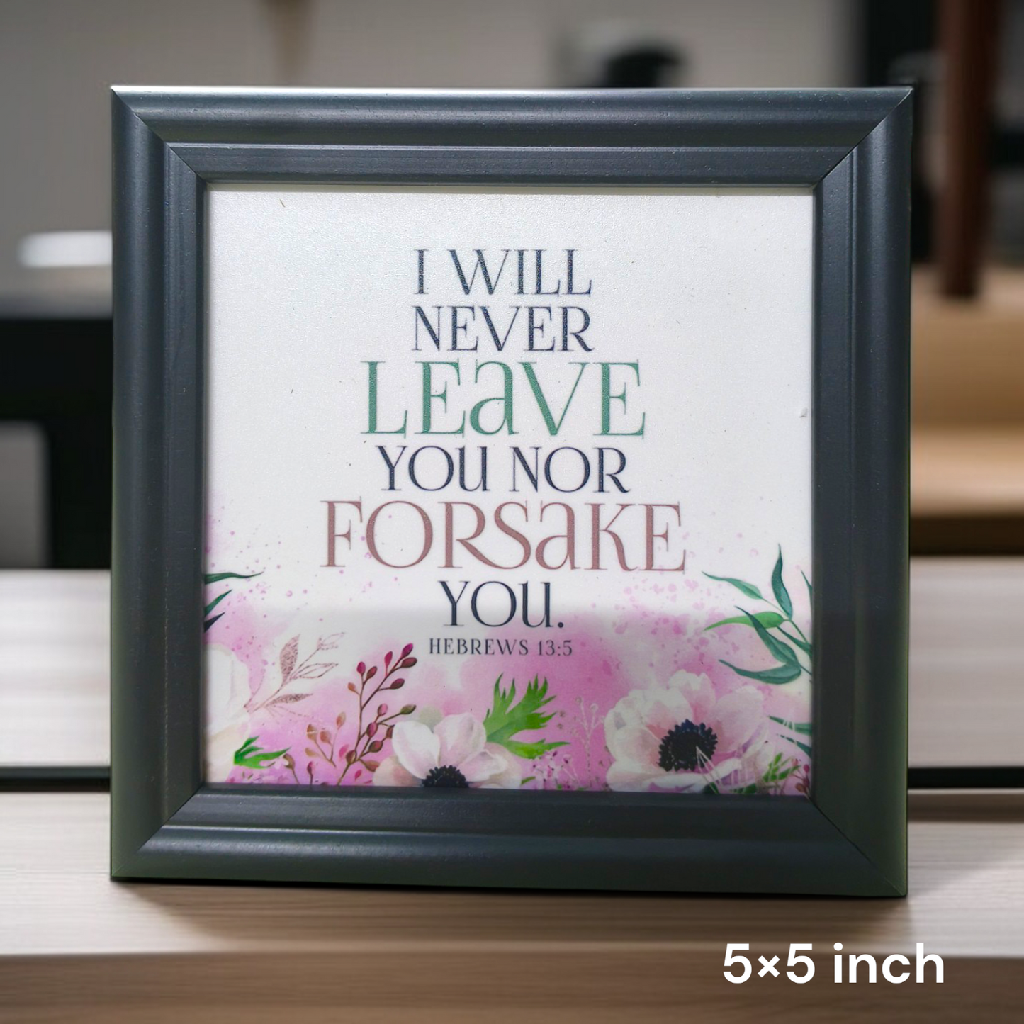 Bible Verse Frame Board | 5x5 Inch Size | High-Quality | Stand Frame's | Durable Design