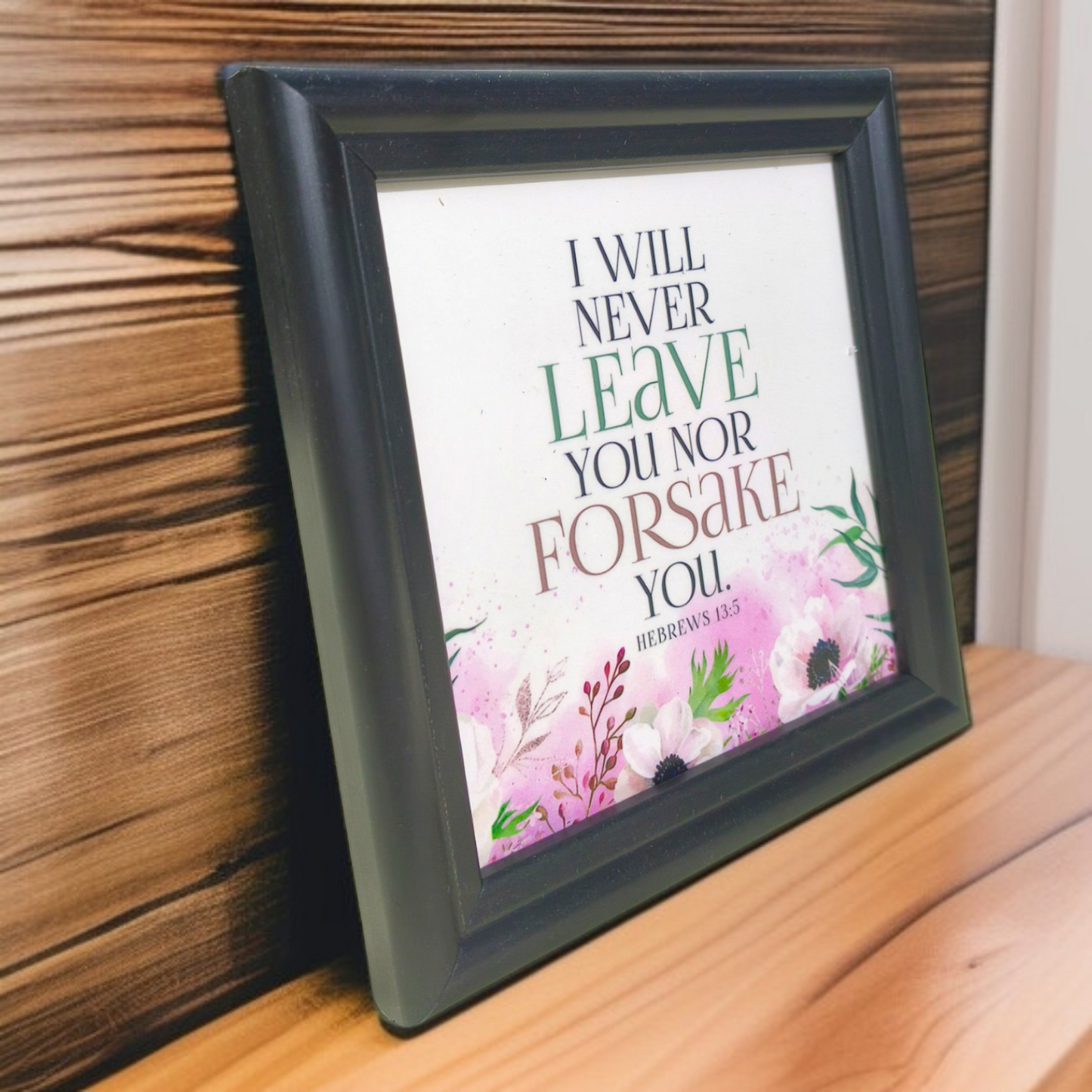 Bible Verse Frame Board | 5x5 Inch Size | High-Quality | Stand Frame's | Durable Design