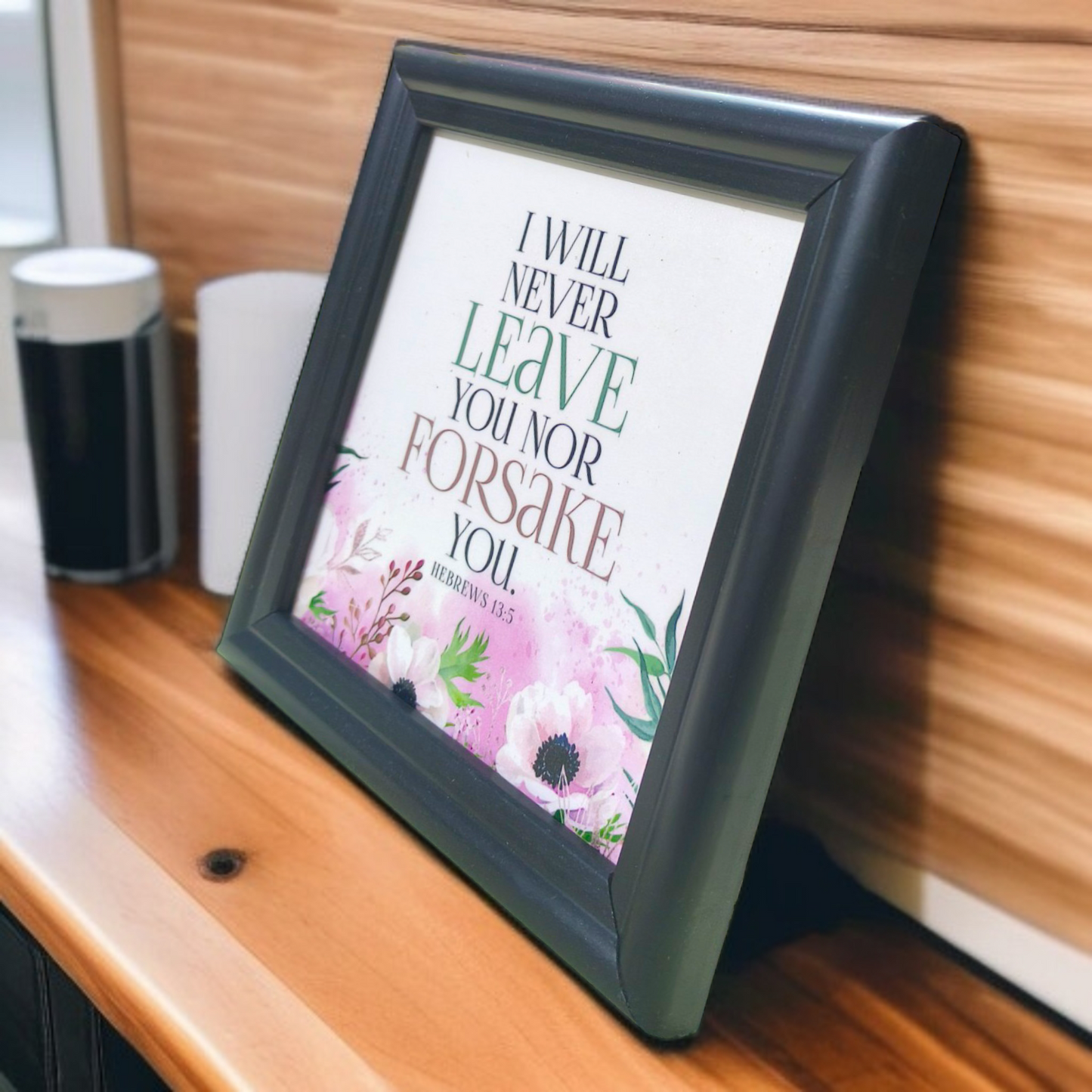 Bible Verse Frame Board | 5x5 Inch Size | High-Quality | Stand Frame's | Durable Design