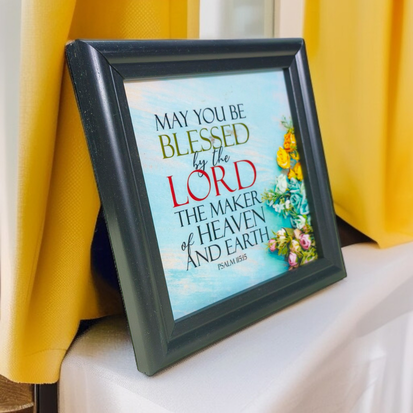 Bible Verse Frame Board | 5x5 Inch Size | High-Quality | Stand Frame's | Durable Design