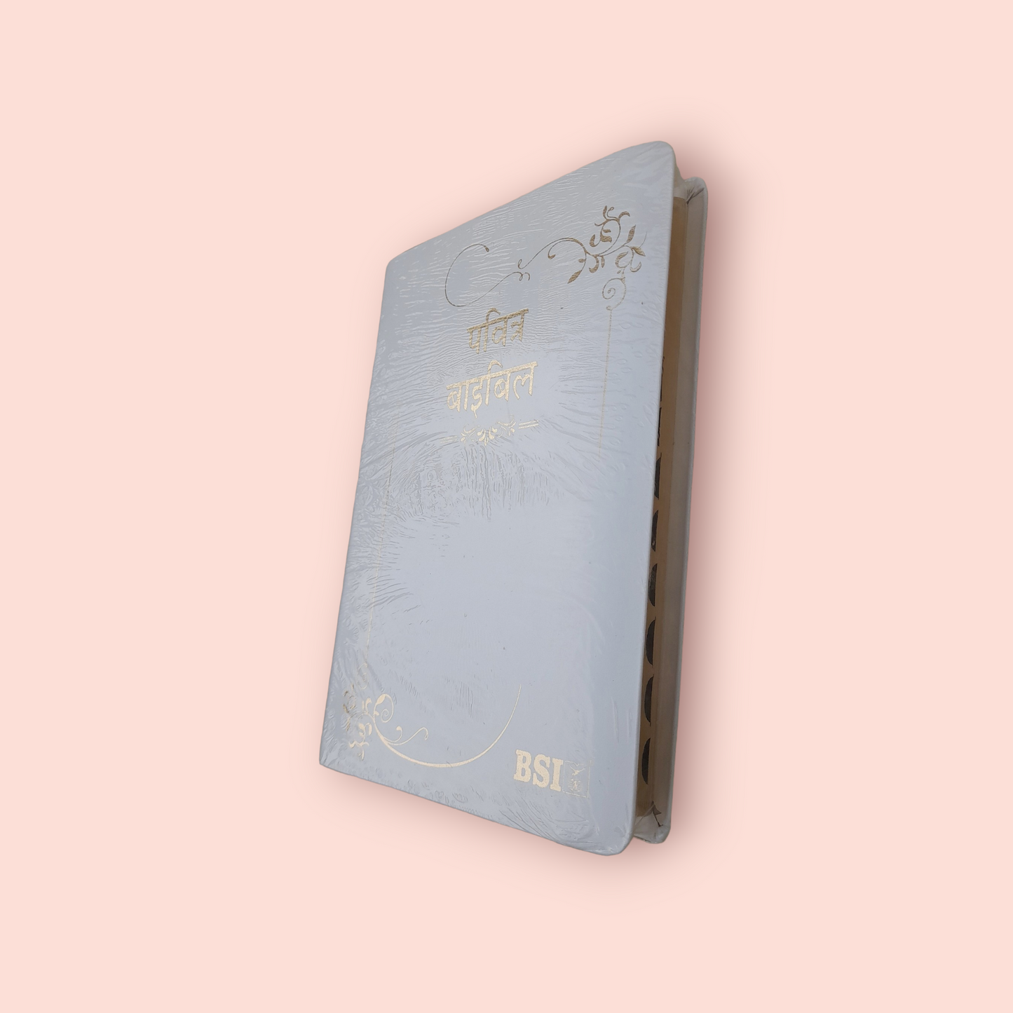 Marriage Hindi Bible | With Thumb Index | White Color Edition | Thumb Index | Korean Printed Edition (KBS) | Golden Edge | Medium Size | With Attractive Design | In Hindi