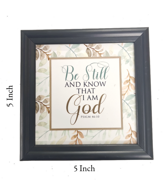 English Bible Verse Frame Board – 5x5 Inch Size, High-Quality and Durable Design
